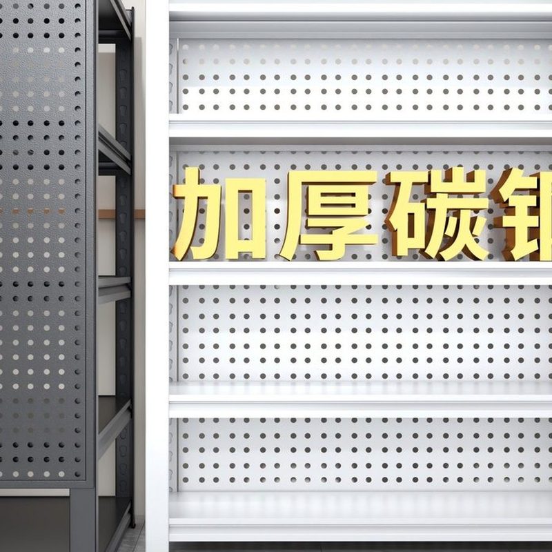 加厚碳钢多层货架 黑白双色 细节图1